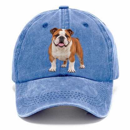 English Bulldog Standing Top Breeds Classic Cap – Summer Sky