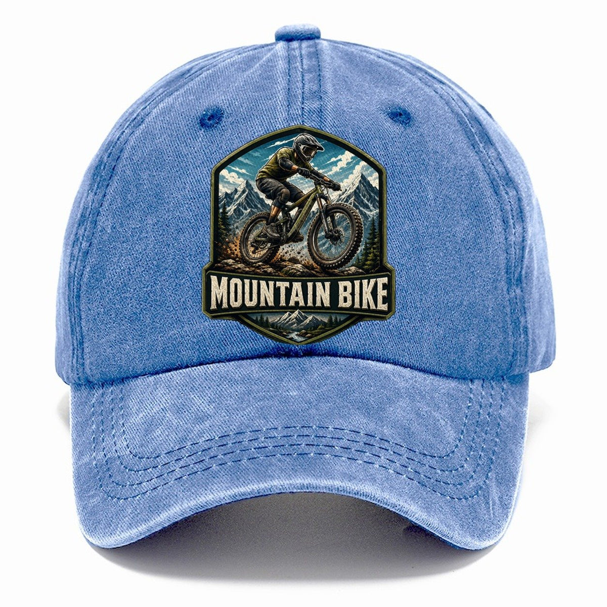 Mountain Bike Rider Classic Cap – Summer Sky