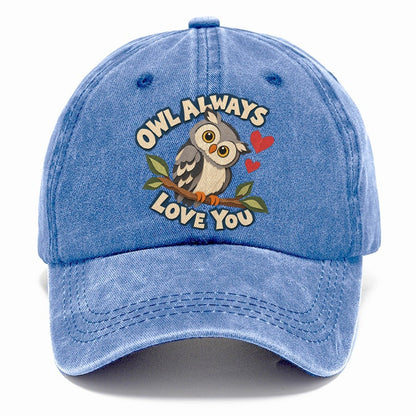 Cut-Paper Owl Animal Puns Classic Cap – Summer Sky