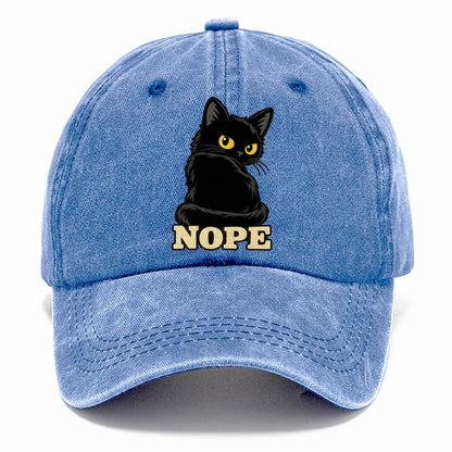 Black Cat Nope Fan Favorites Classic Cap – Summer Sky