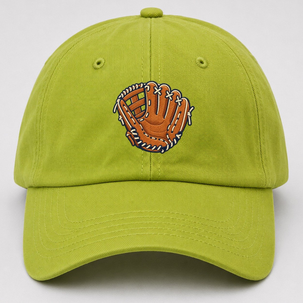 Baseball Glove Tiny Solo Marks Baseball Cap – Fluorescent Green