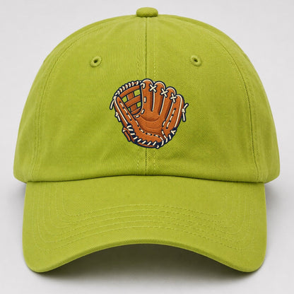 Baseball Glove Tiny Solo Marks Baseball Cap – Fluorescent Green
