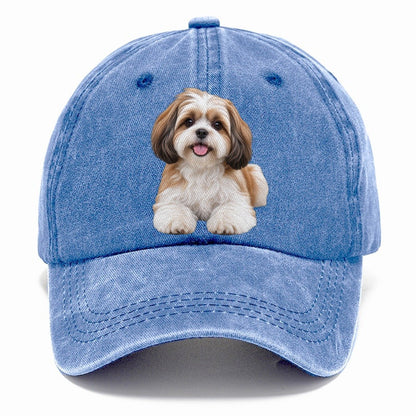 Shih Tzu Sitting Top Breeds Classic Cap – Summer Sky