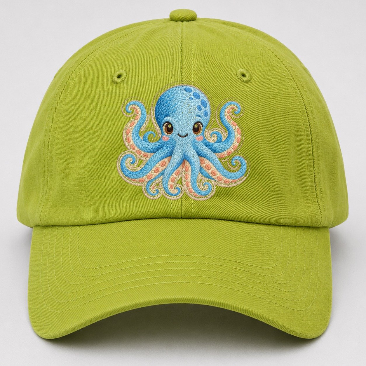 Starfish Little Twist Sea Sprite Baseball Cap – Fluorescent Green