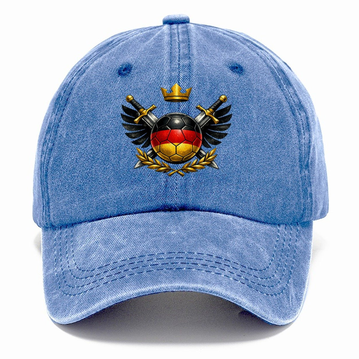 German Flag Soccer Ball Crest Classic Cap – Summer Sky