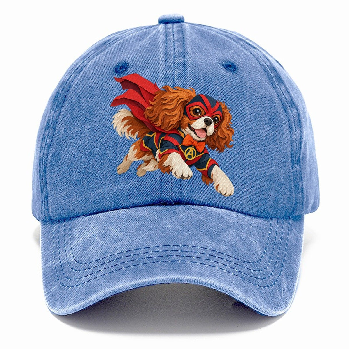Superhero Cavalier Spaniel Classic Cap – Summer Sky