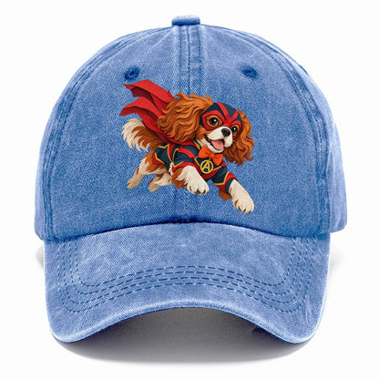 Superhero Cavalier Spaniel Classic Cap – Summer Sky