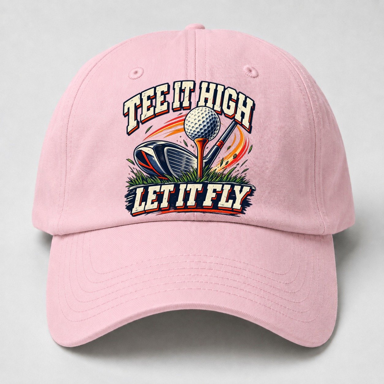 Tee It High Let It Fly Golf Life Baseball Cap – Pink