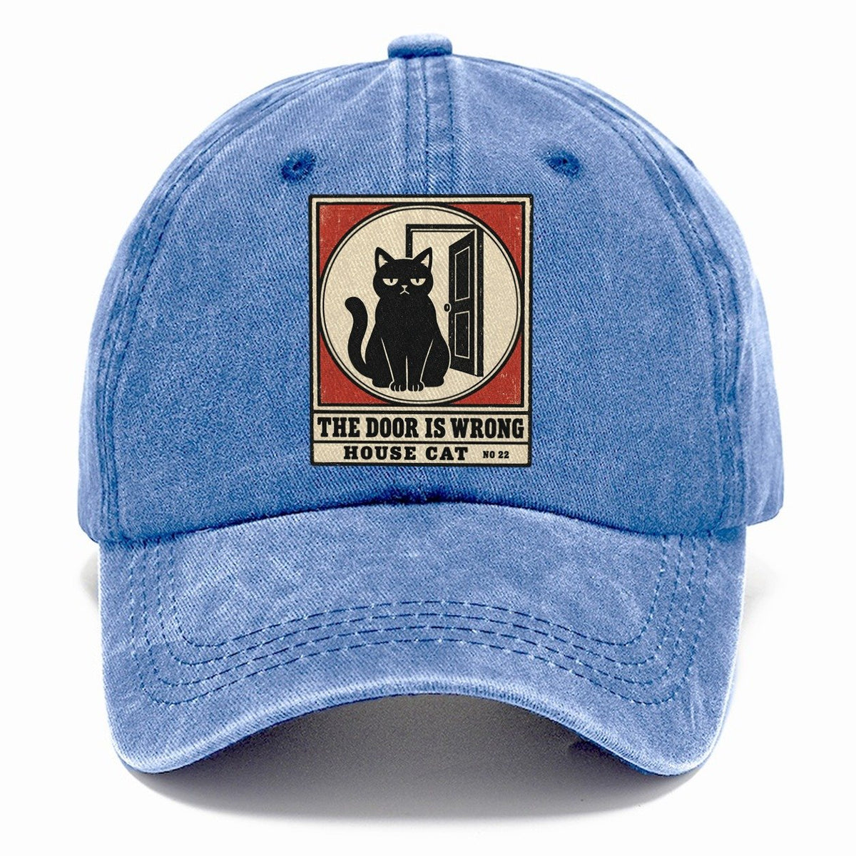 The Door Is Wrong Neko Says No Classic Cap – Summer Sky