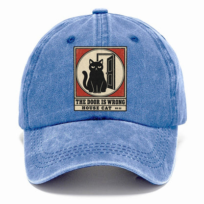 The Door Is Wrong Neko Says No Classic Cap – Summer Sky