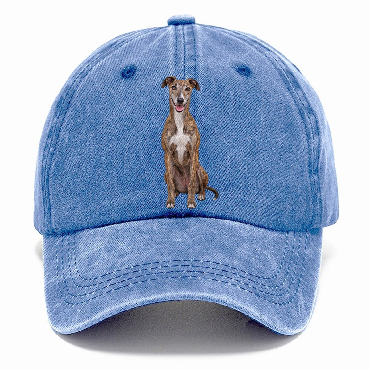 Greyhound Sitting Top Breeds Classic Cap – Summer Sky