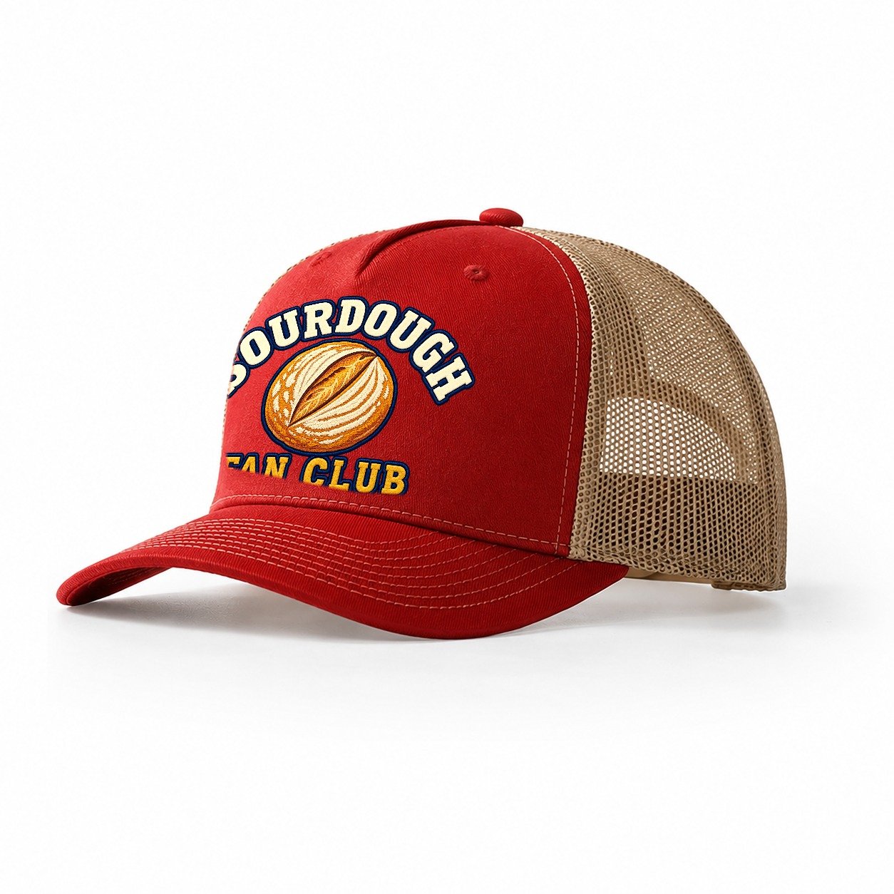 Sourdough Fan Club Trucker Hat – Red Khaki