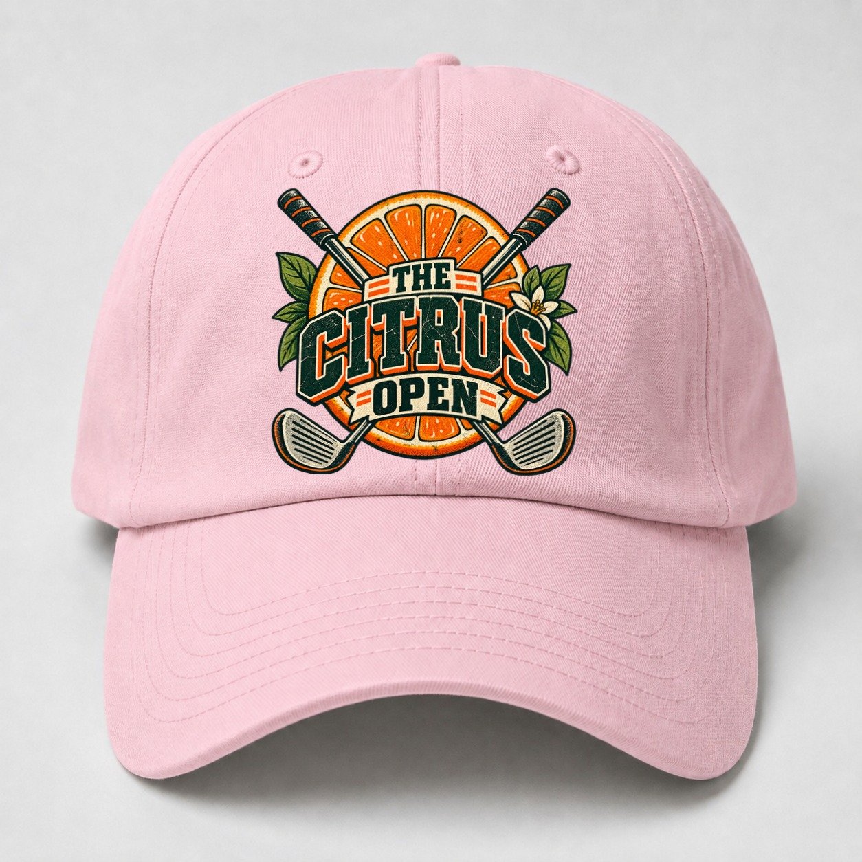 The Citrus Open Golf Life Baseball Cap – Pink