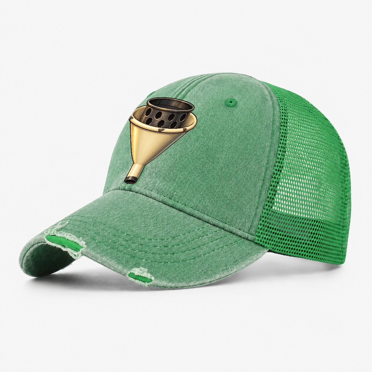 Brewing Funnel And Strainer Brew Day Washed Trucker Hat – Ink Green