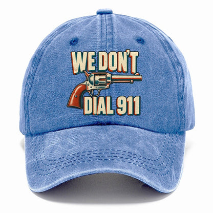Risograph Offset We Don't Dial 911 Classic Cap – Summer Sky