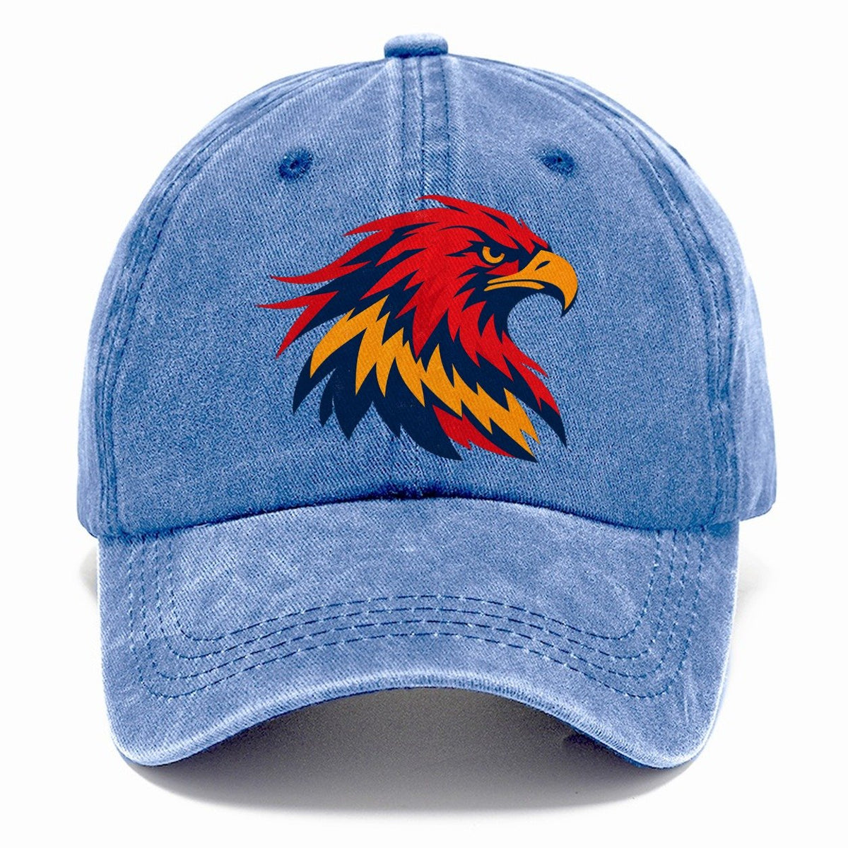 Red Navy Eagle Head Classic Cap – Summer Sky