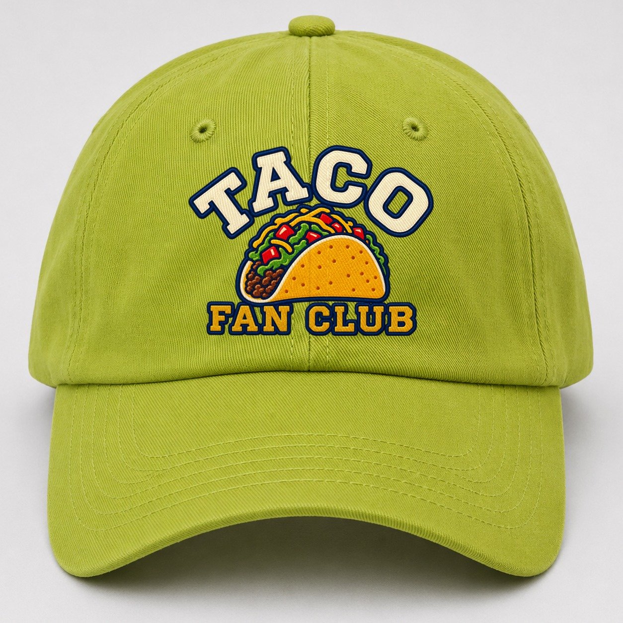 Taco Fan Club Baseball Cap – Fluorescent Green