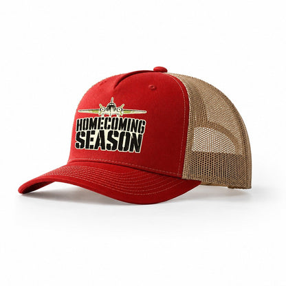Homecoming Season Barracks Wit Trucker Hat – Red Khaki