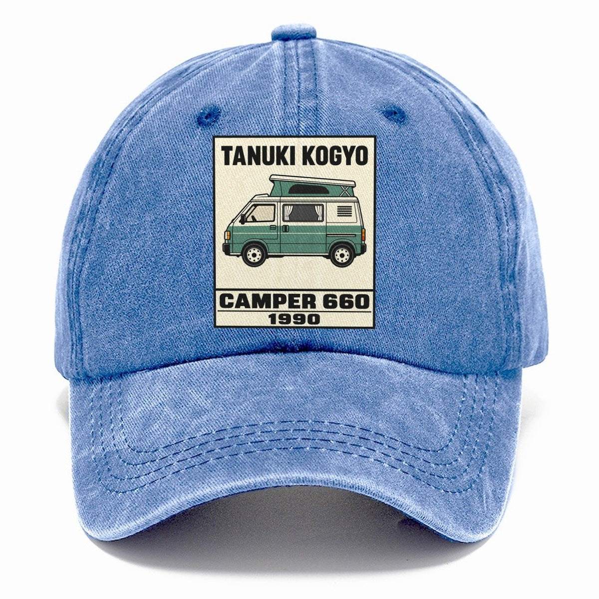 Tanuki Camper Showa Speed Plates Classic Cap – Summer Sky
