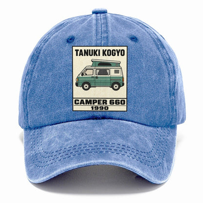 Tanuki Camper Showa Speed Plates Classic Cap – Summer Sky