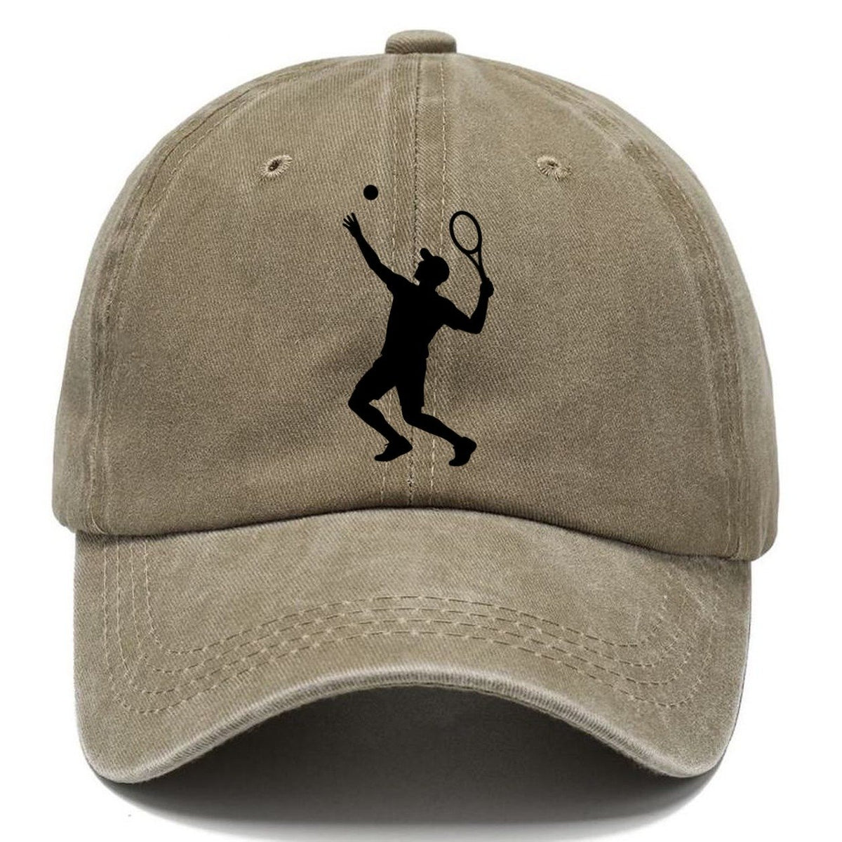 Left Handed Tennis Server Classic Cap – Warm Sand