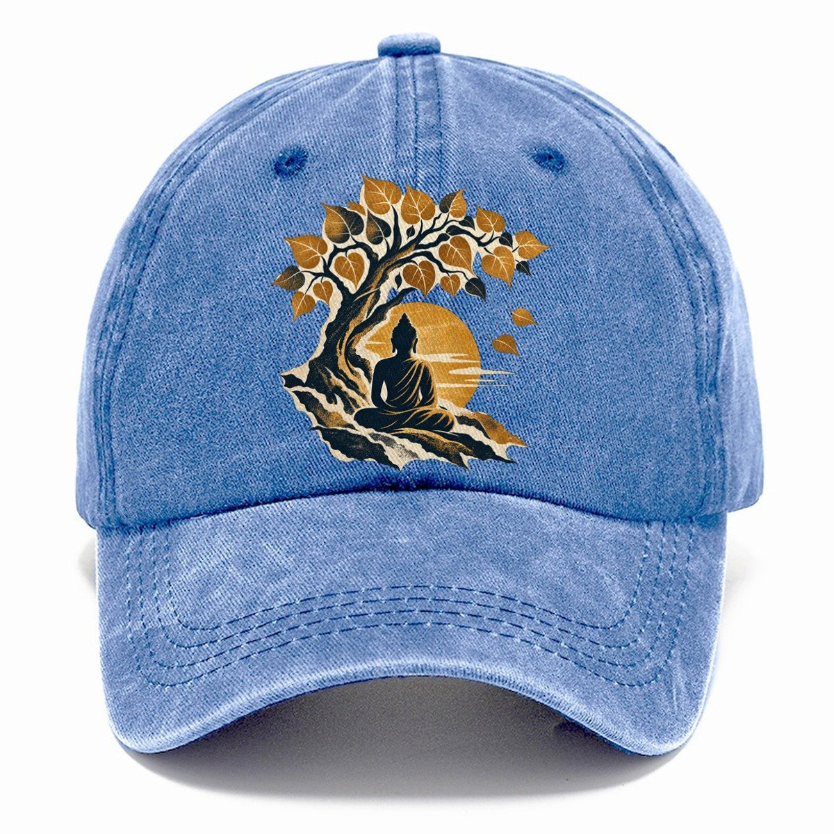 Buddha Under Bodhi Tree Classic Cap – Summer Sky