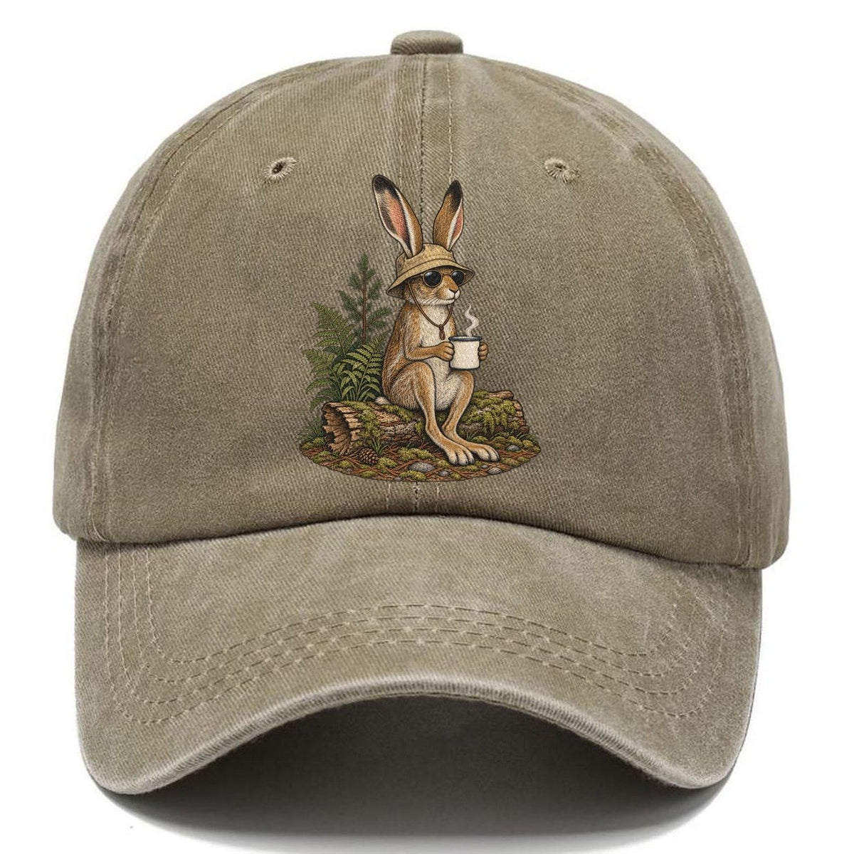 Jackrabbit Trail Rest Slow Camp Club Classic Cap – Warm Sand