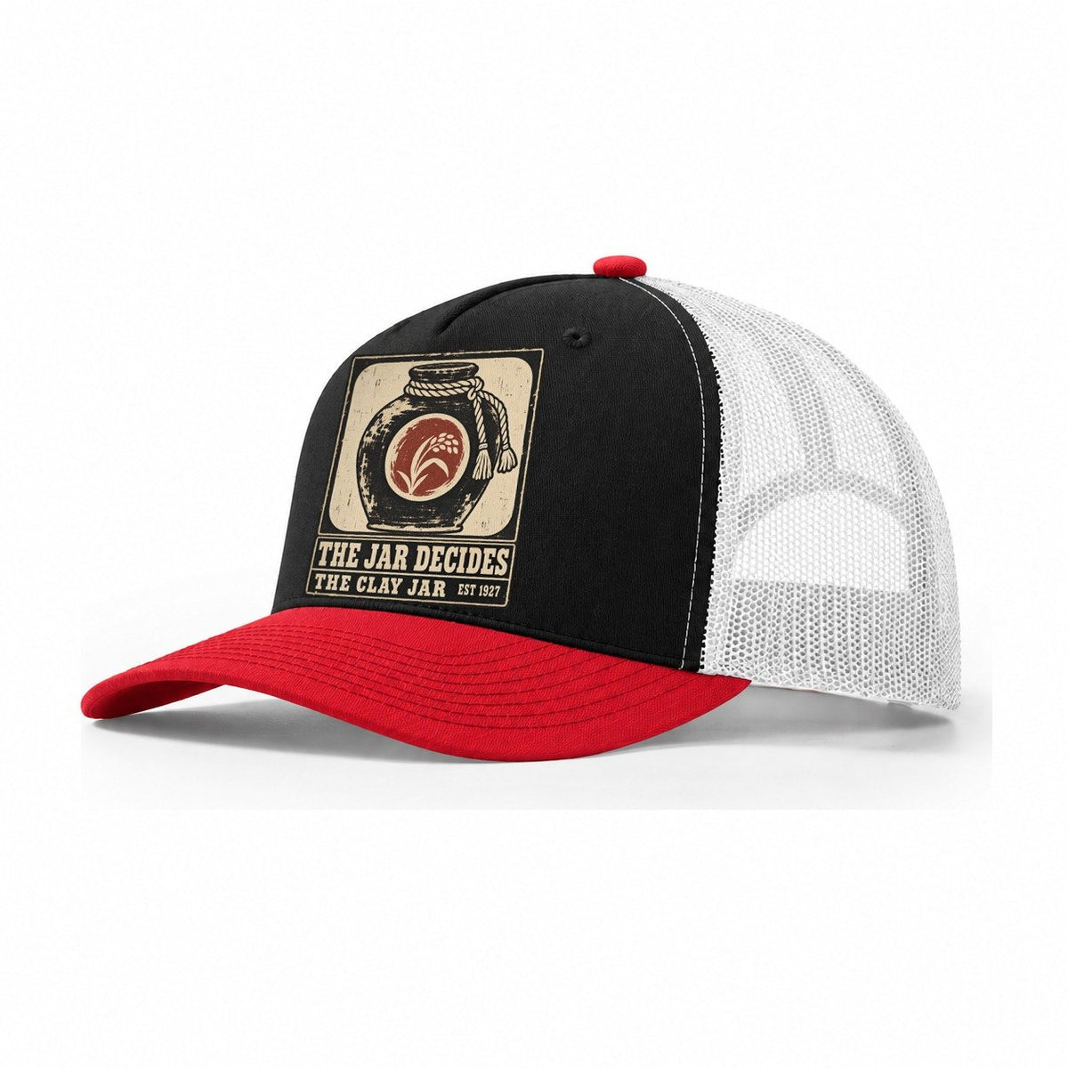 Clay Jar Bar Izakaya Rules Trucker Hat – Black Red White