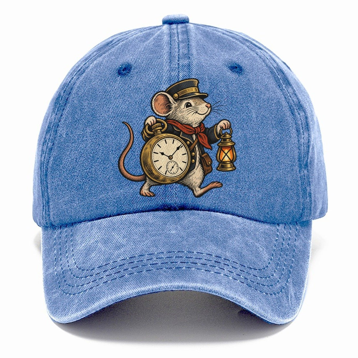 Mouse Train Conductor Sundown Familiars Classic Cap – Summer Sky
