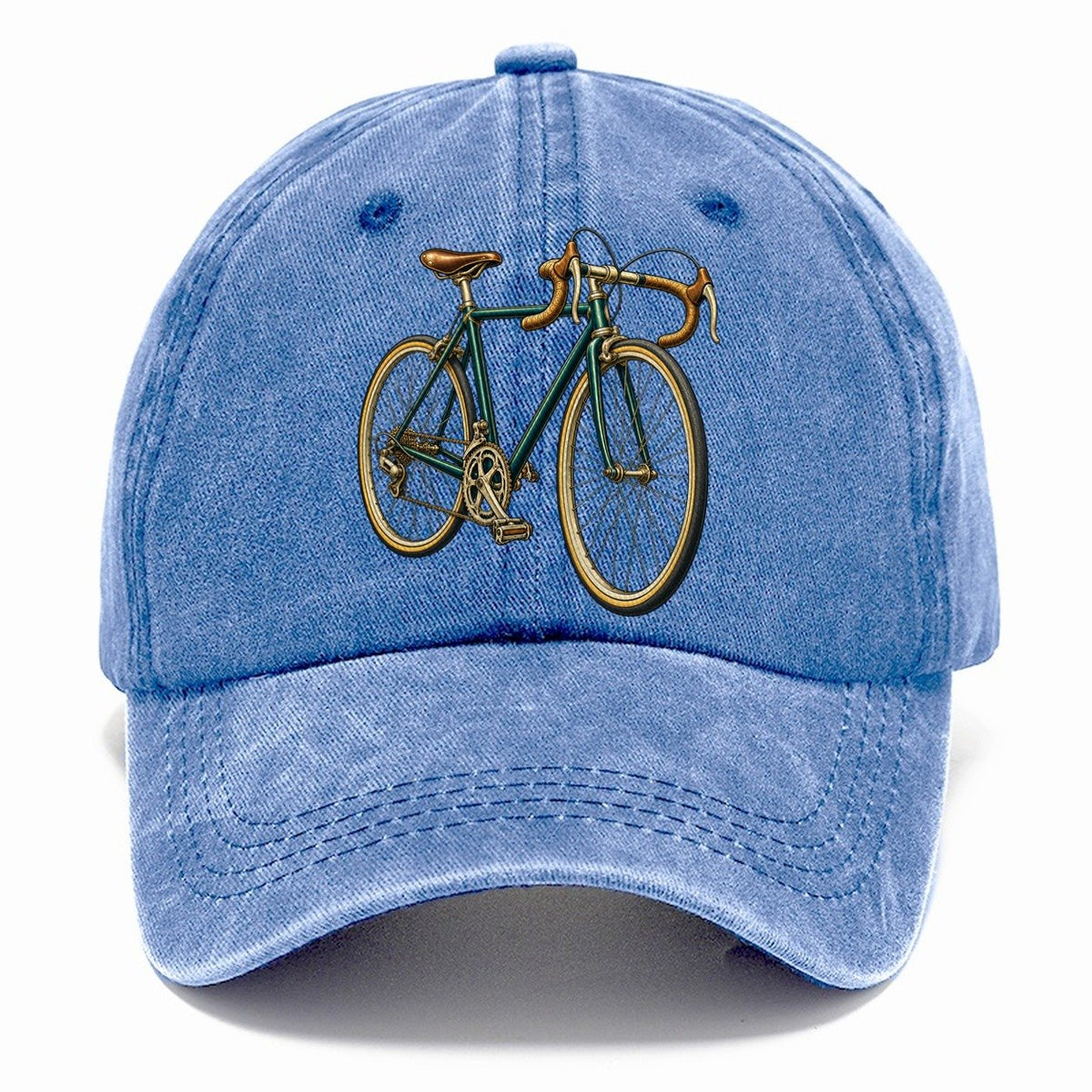 Road Bicycle Front Turn Pastimes Companions Classic Cap – Summer Sky