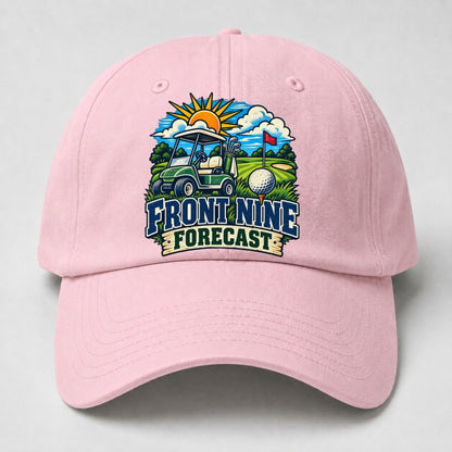 Front Nine Forecast Golf Life Baseball Cap – Pink