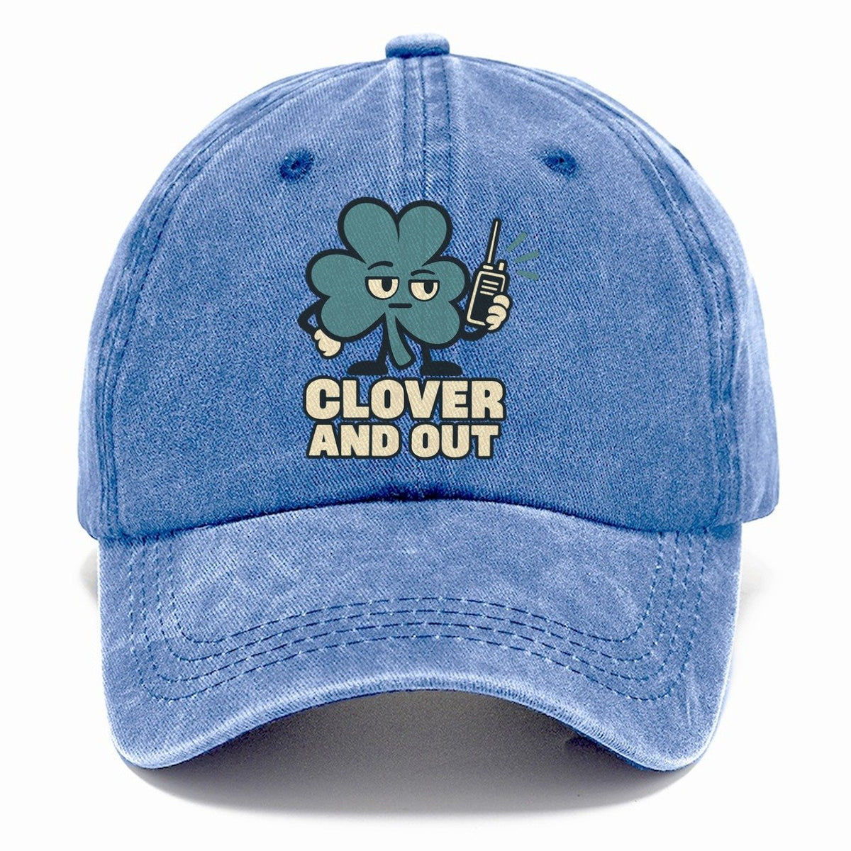 Clover And Out Familiar Punchlines Classic Cap – Summer Sky