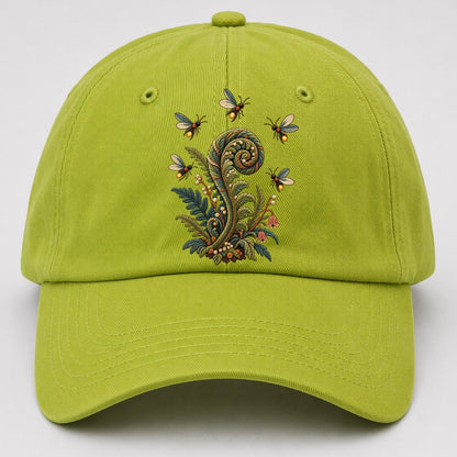 Firefly Fern Constellation Gentle Wild Baseball Cap – Fluorescent Green