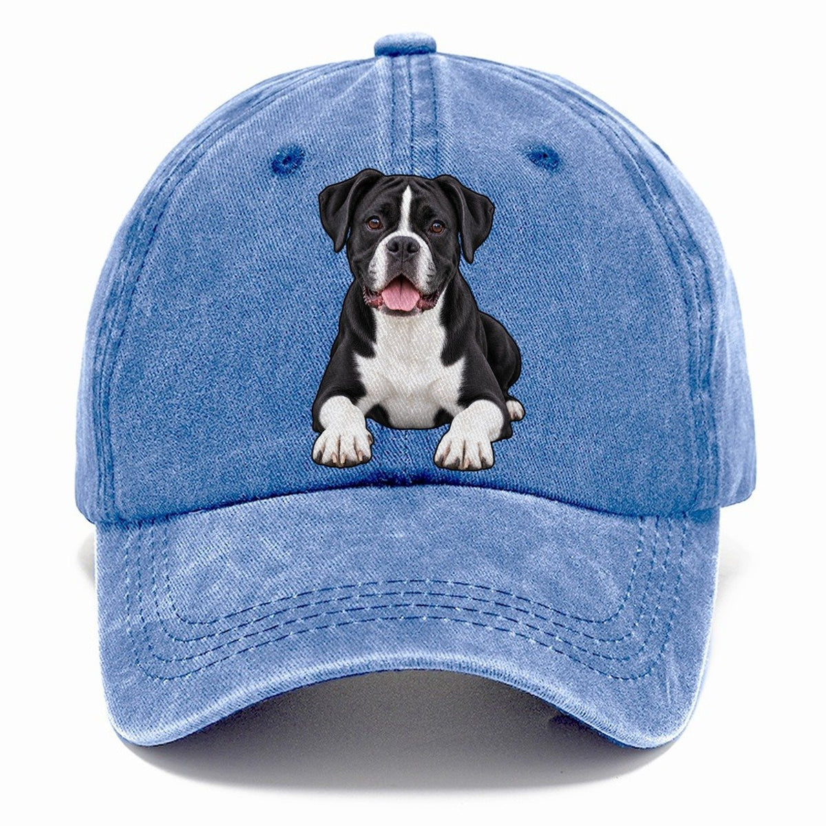 Black And White Boxer Classic Cap – Summer Sky