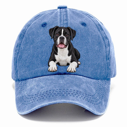 Black And White Boxer Classic Cap – Summer Sky