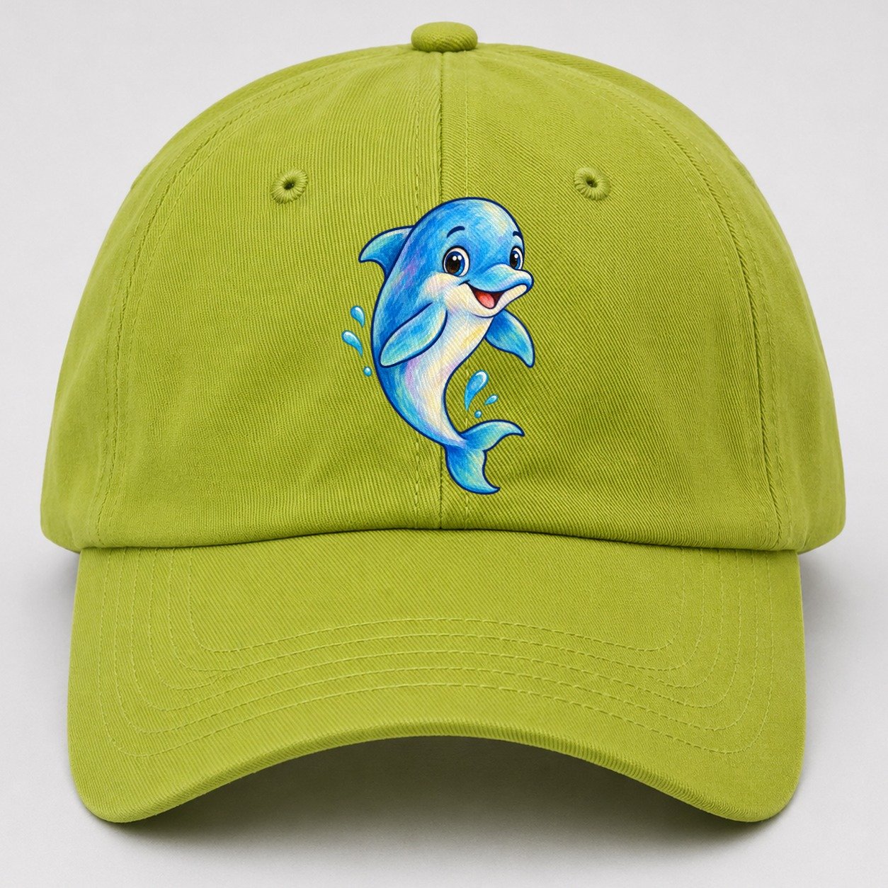 Dolphin Friendly Leap Sea Sprite Baseball Cap – Fluorescent Green