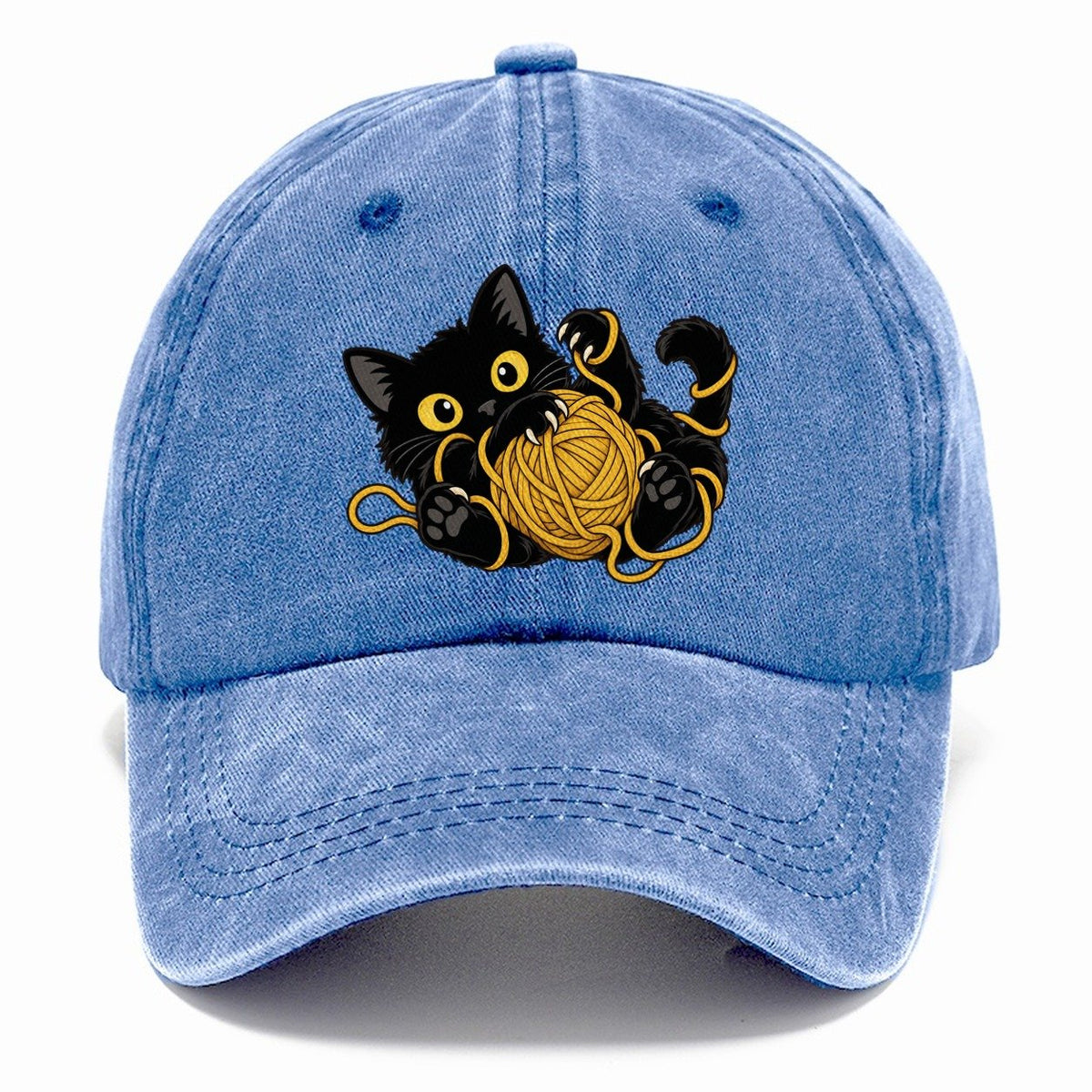 Black Cat Yarn Tangle Fan Favorites Classic Cap – Summer Sky