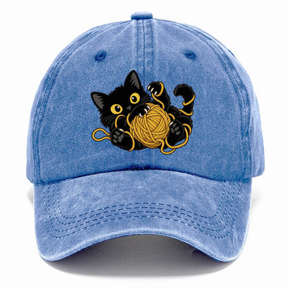 Black Cat Yarn Tangle Fan Favorites Classic Cap – Summer Sky