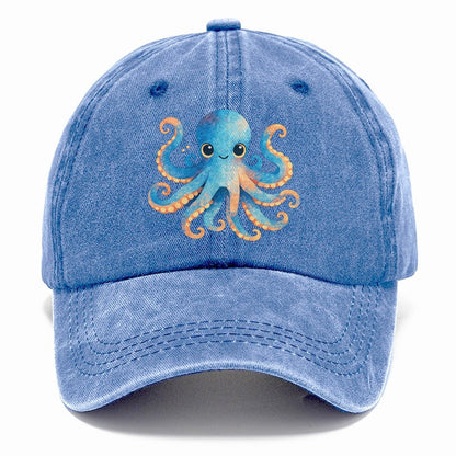 Cute Octopus Creature Classic Cap – Summer Sky