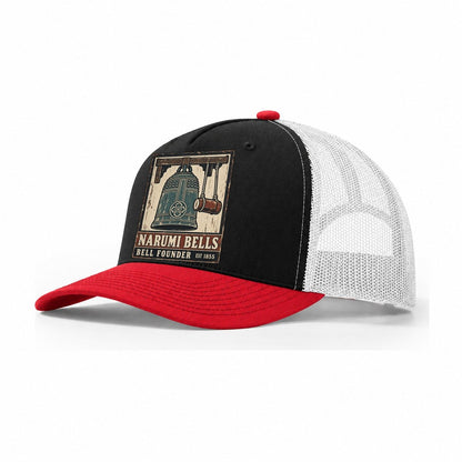 Narumi Bell Foundry Noren Trade Co Trucker Hat – Black Red White
