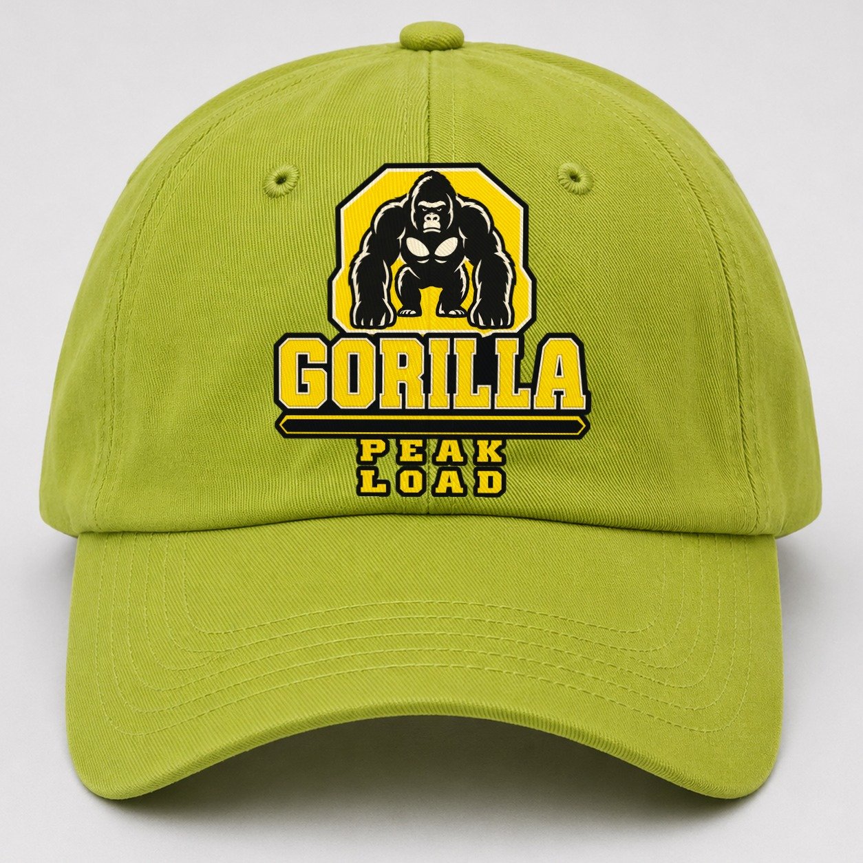 Gorilla Peak Load Heavy Duty Baseball Cap – Fluorescent Green