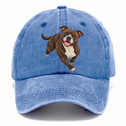 Happy Brindle Pitbull Classic Cap – Summer Sky
