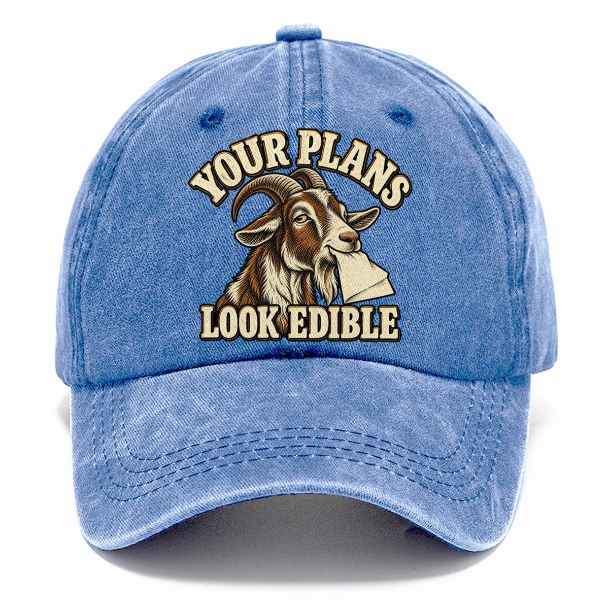 Goat Edible Plans Character Club Classic Cap – Summer Sky