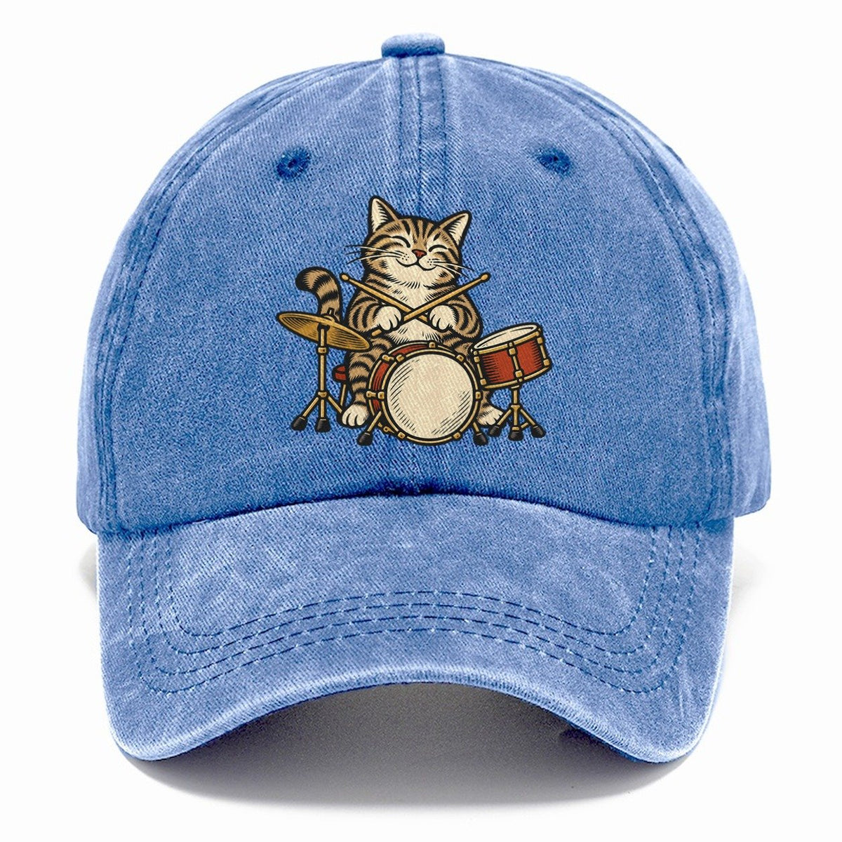 Tabby Jazz Drummer Sundown Familiars Classic Cap – Summer Sky