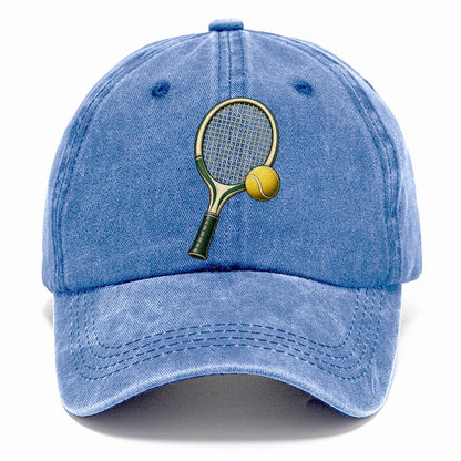 Tennis Racket Ball Balance Pastimes Companions Classic Cap – Summer Sky