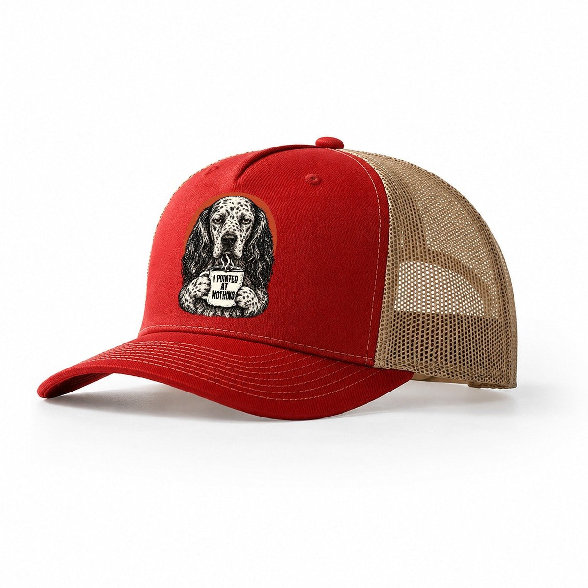 English Setter Mug Truths Dog Mug Truths Trucker Hat – Red Khaki