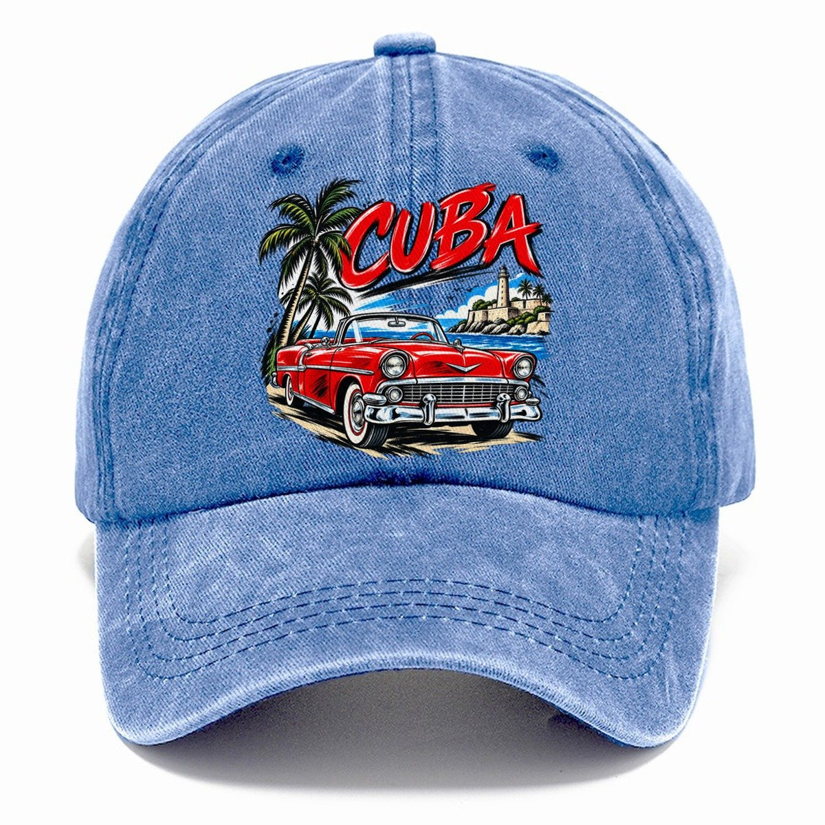 Cuba Expressive Ink Badge Classic Cap – Summer Sky