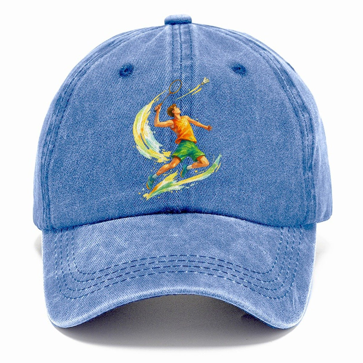 Tennis Player Perfect Serve Classic Cap – Summer Sky