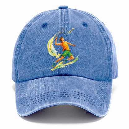 Tennis Player Perfect Serve Classic Cap – Summer Sky