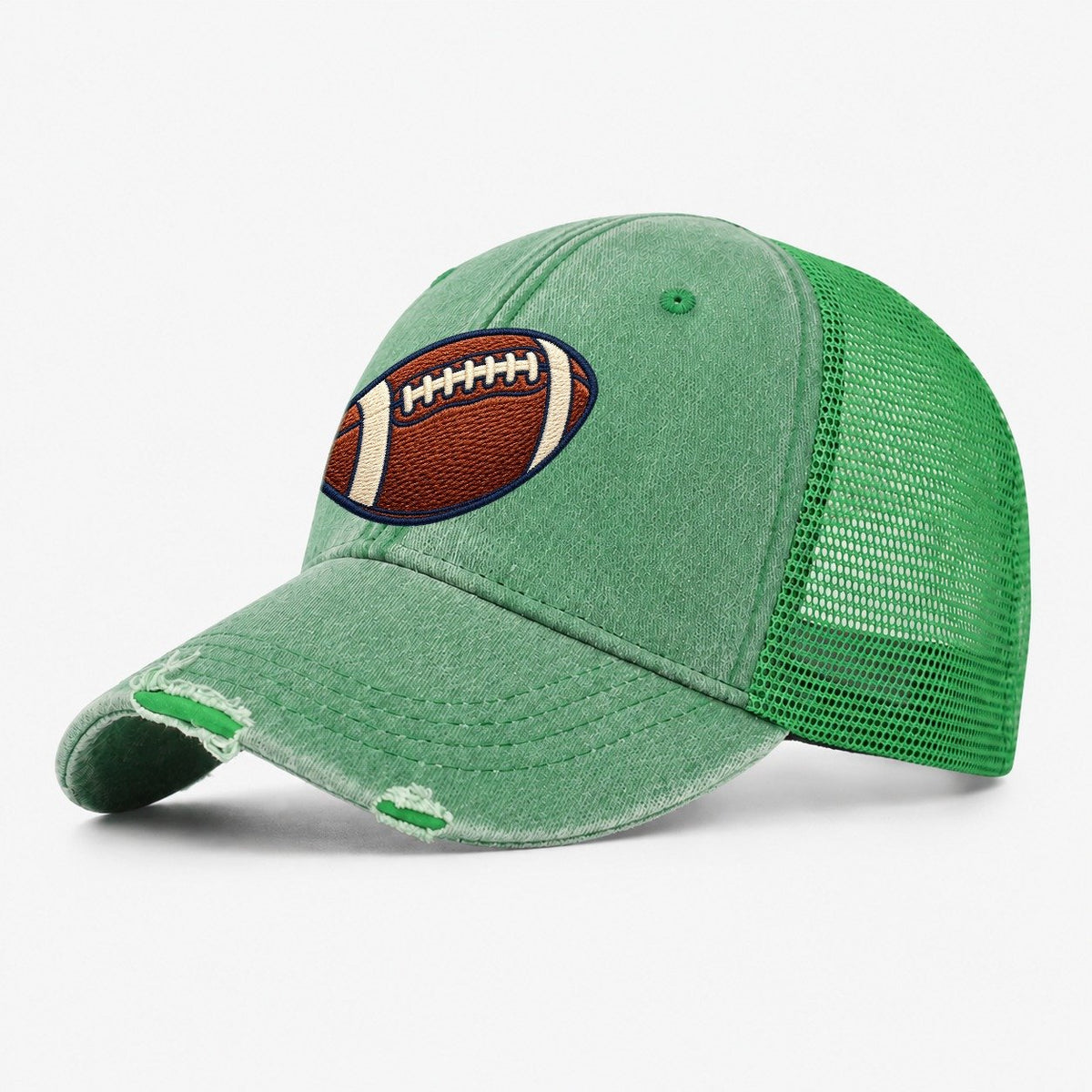 American Football Tiny Solo Marks Washed Trucker Hat – Ink Green